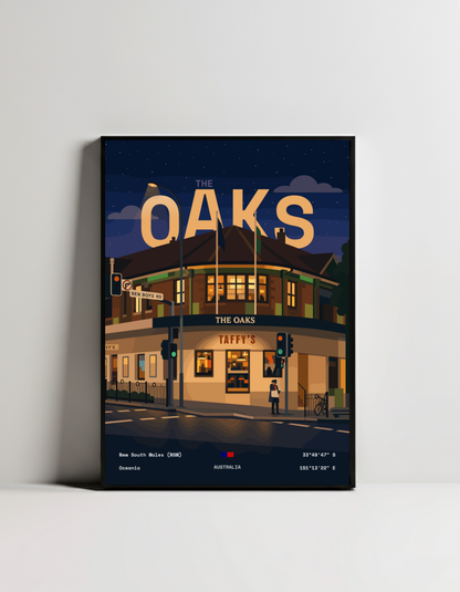 The Oaks Minimalist Art Print