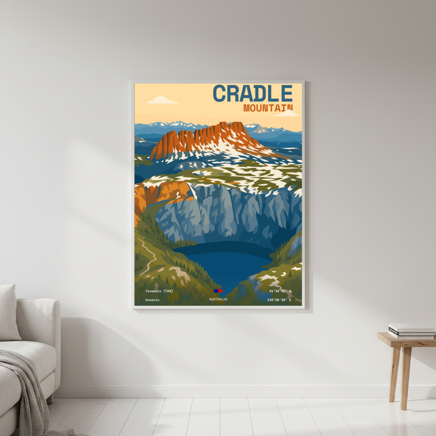 Cradle Mountain Minimalist Art Print