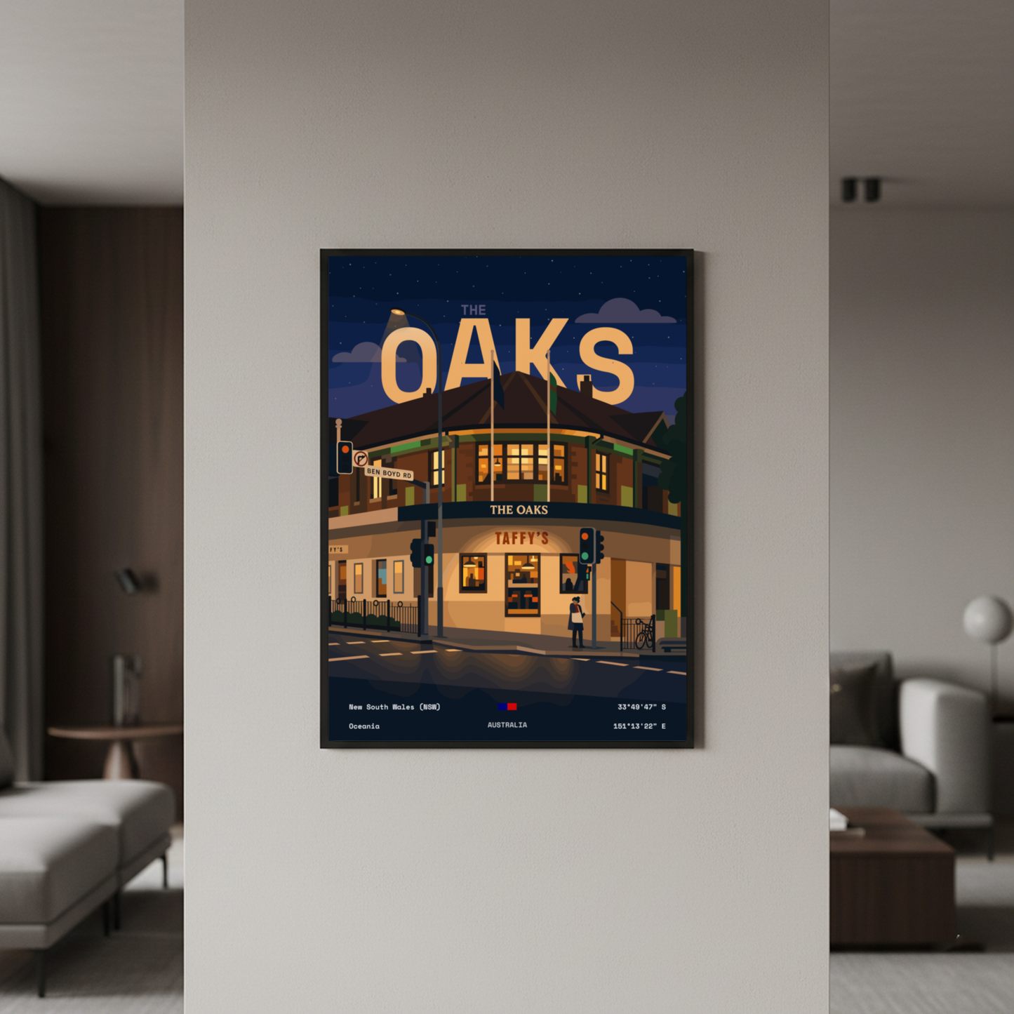 The Oaks Minimalist Art Print