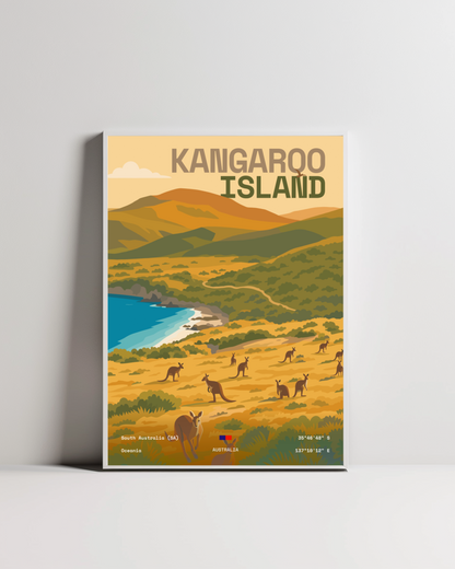 Kangaroo Island Minimalist Art Print