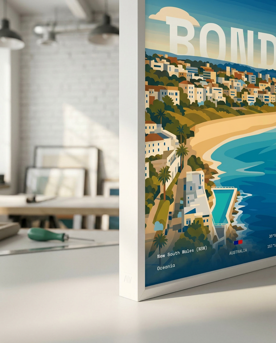 Bondi Beach — print quality detail