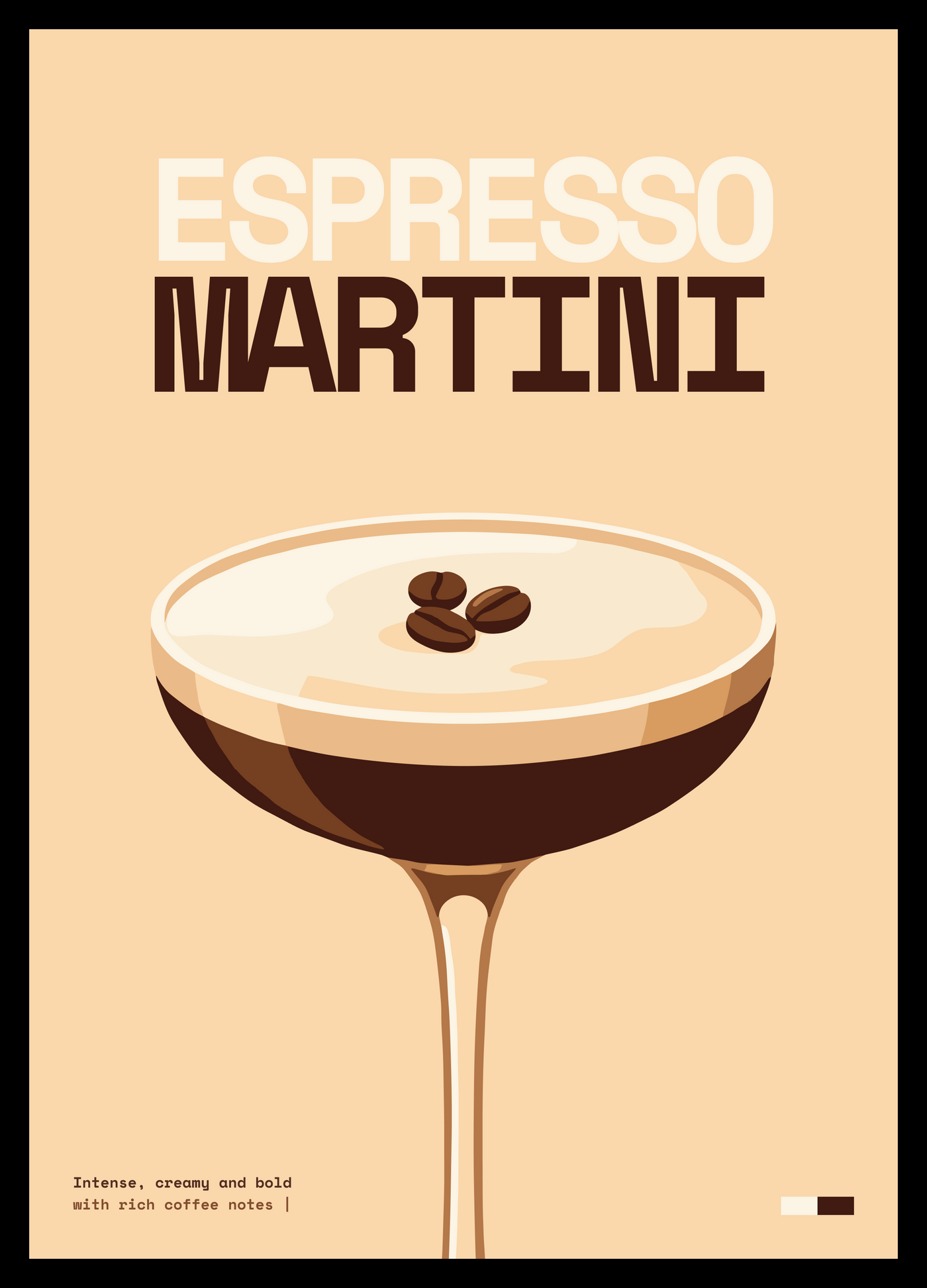 Espresso Martini Art Print — wall preview