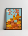 Guanajuato minimalist art print — black framed wall decor by Dunora
