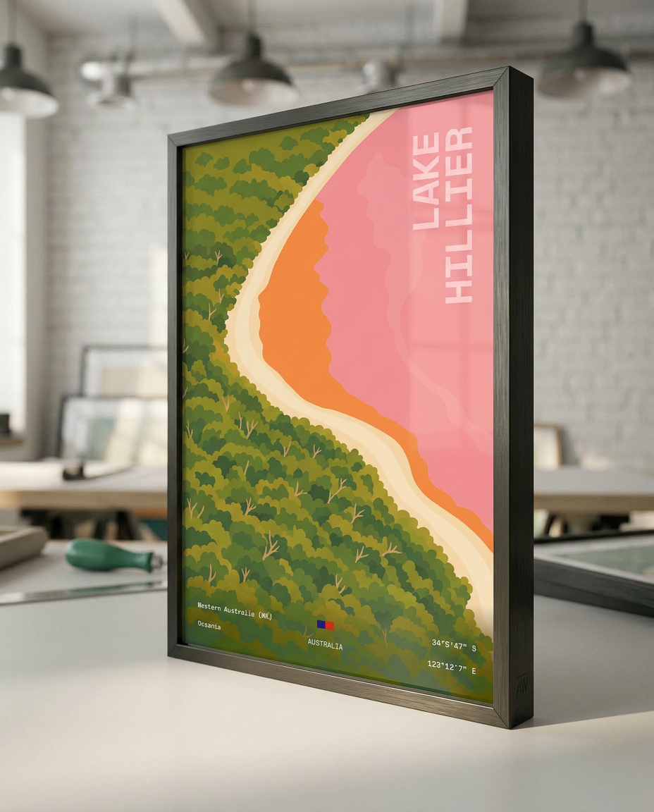 Lake Hillier — print quality detail
