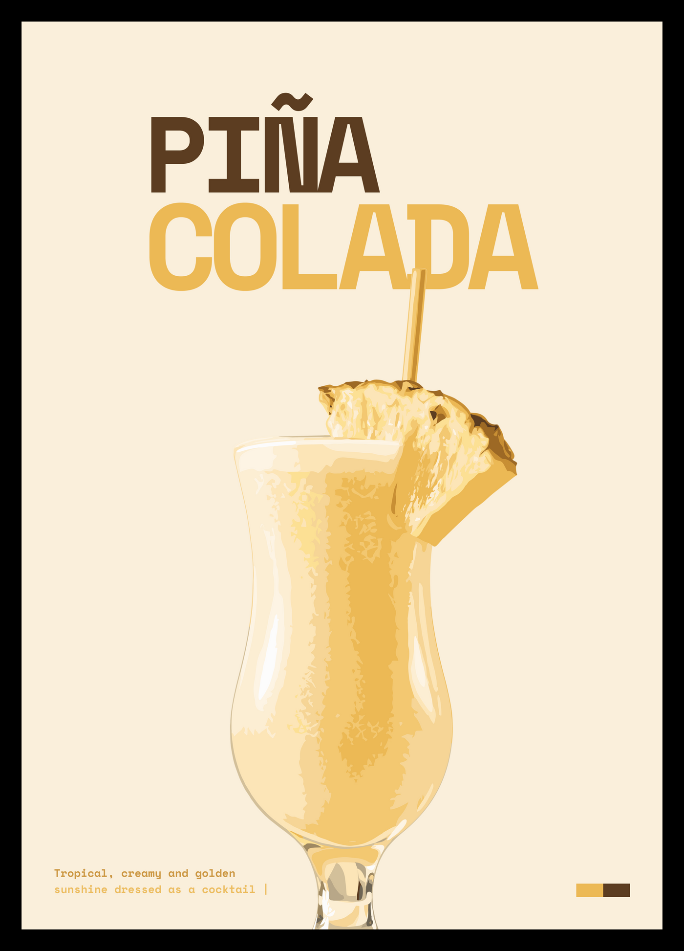 Piña Colada Art Print — wall preview